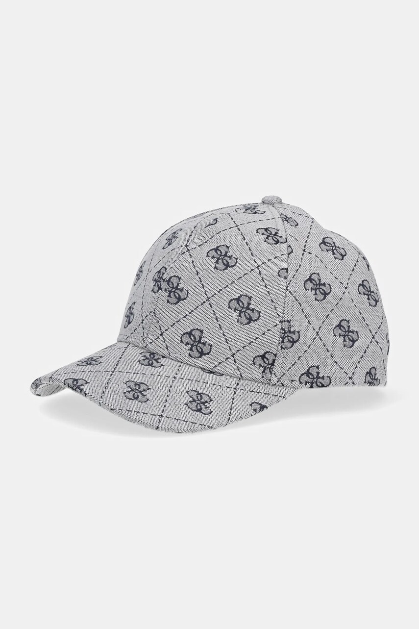 Levně Kšiltovka Guess JACQUARD šedá barva, vzorovaná, M5GZ18 WGUE0