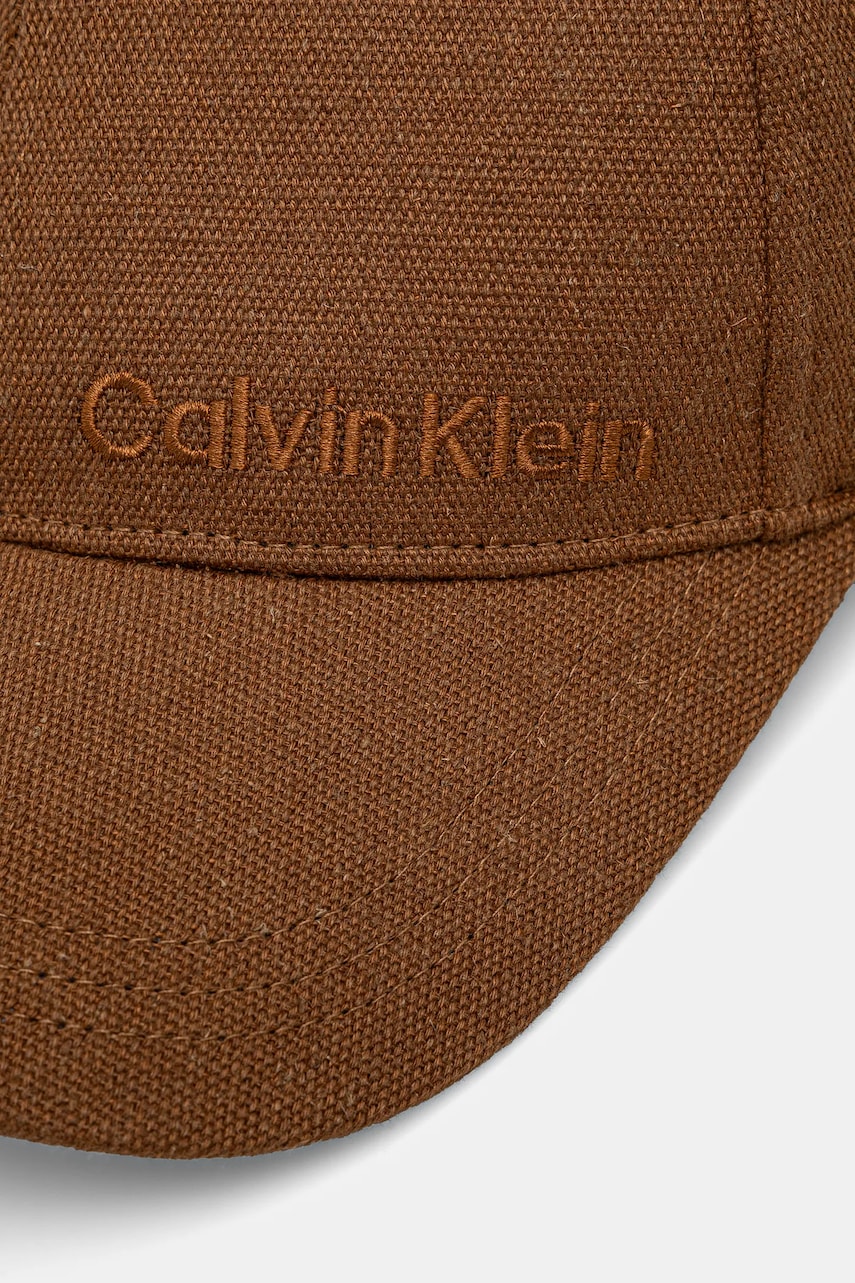 Кепка Calvin Klein цвет коричневый однотонная K50K512978 Кепка Calvin Klein цвет коричневый однотонная K50K512978