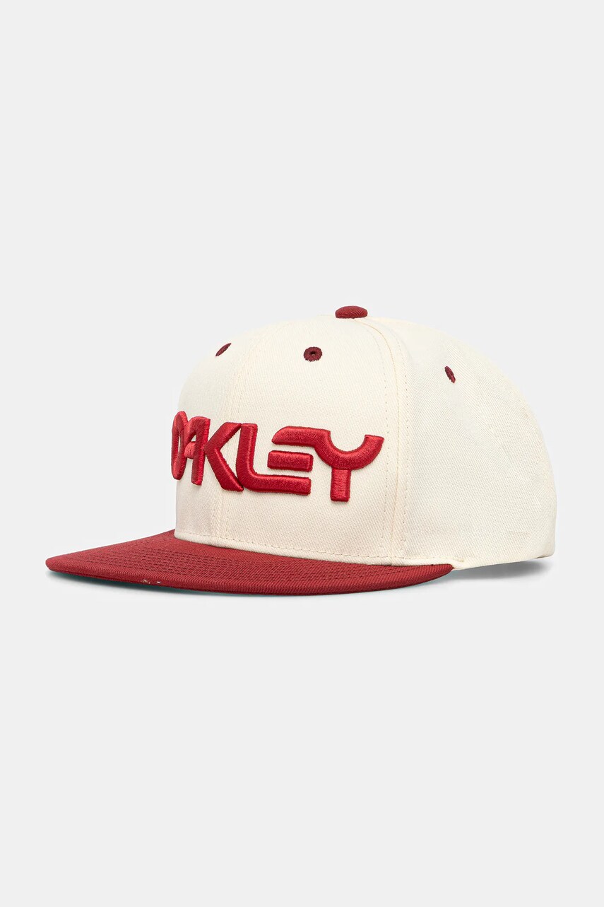 Levně Kšiltovka Oakley béžová barva, s aplikací, FOS901496