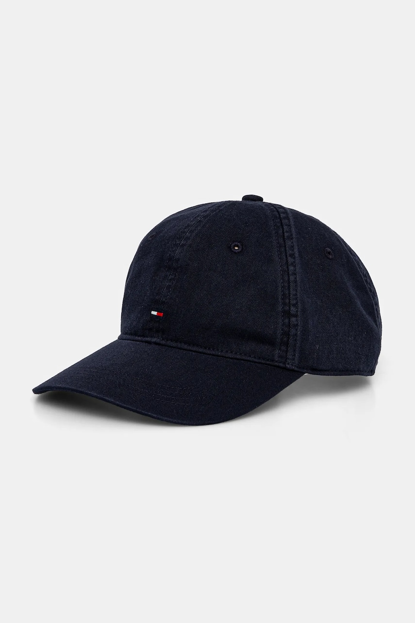 Levně Bavlněná baseballová čepice Tommy Hilfiger tmavomodrá barva, AM0AM13159