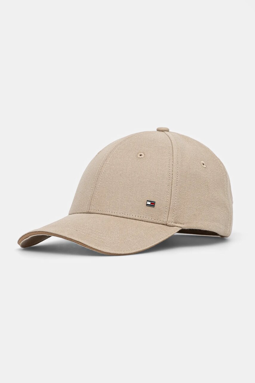 Levně Bavlněná baseballová čepice Tommy Hilfiger béžová barva, AM0AM13164