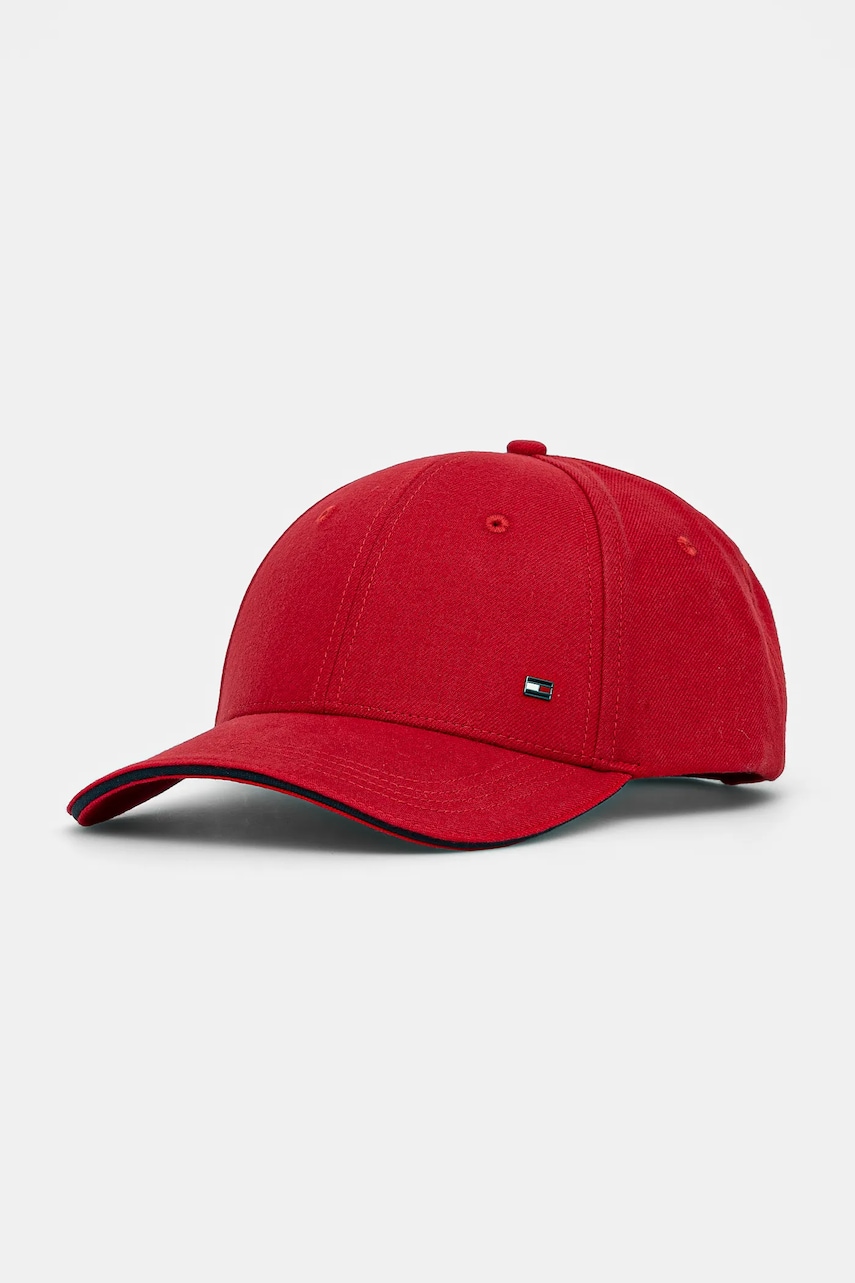 Levně Bavlněná baseballová čepice Tommy Hilfiger červená barva, AM0AM13164