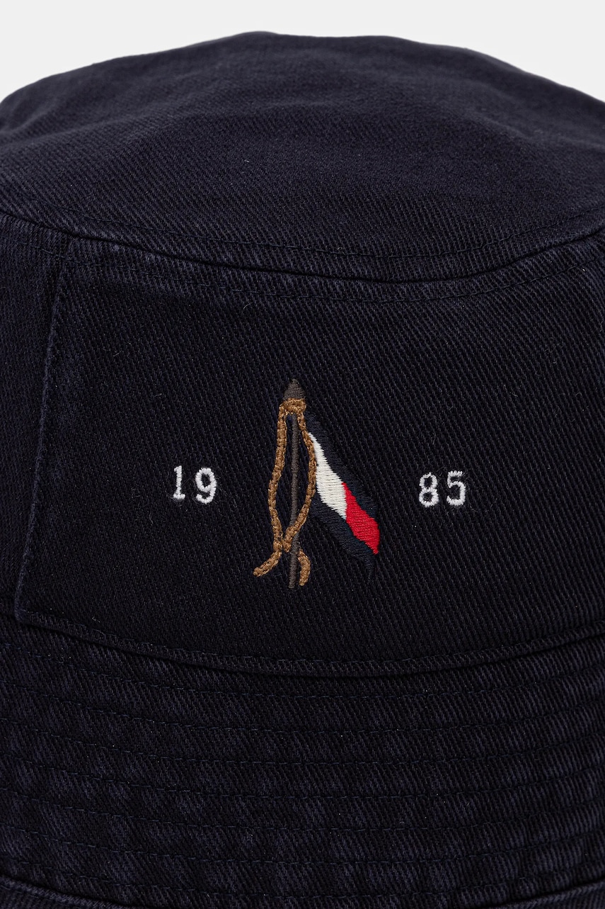 Шляпа из хлопка Tommy Hilfiger цвет синий хлопковое AM0AM13384 Шляпа из хлопка Tommy Hilfiger цвет синий хлопковое AM0AM13384
