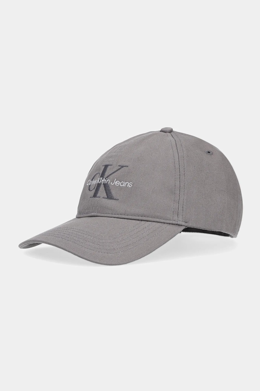 Levně Bavlněná baseballová čepice Calvin Klein Jeans červená barva, s aplikací, LV04G5004G