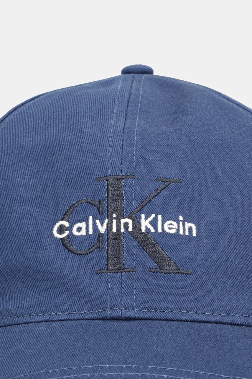 Хлопковая кепка Calvin Klein Jeans цвет чёрный с аппликацией LV04G5004G