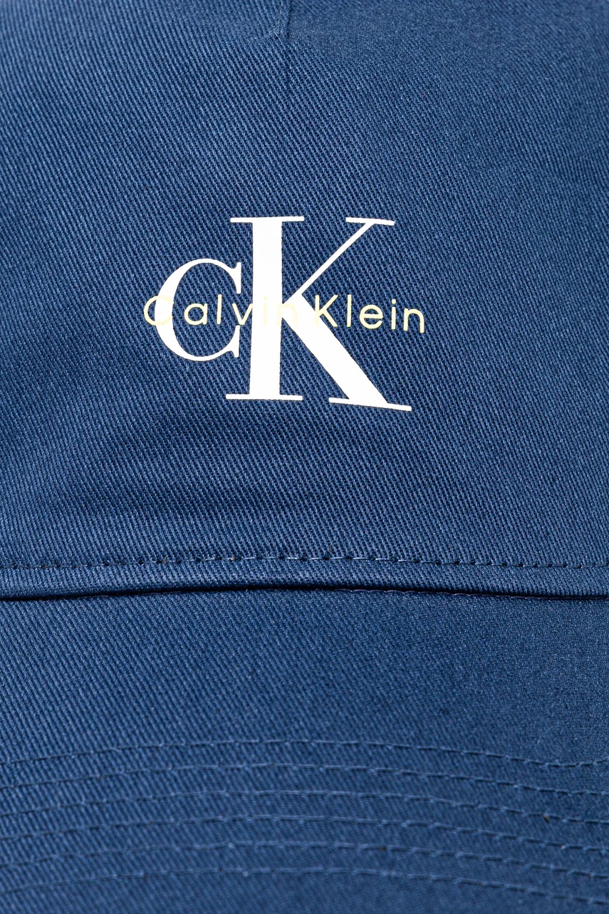 Хлопковая кепка Calvin Klein Jeans цвет фиолетовый с принтом LV04G5032G