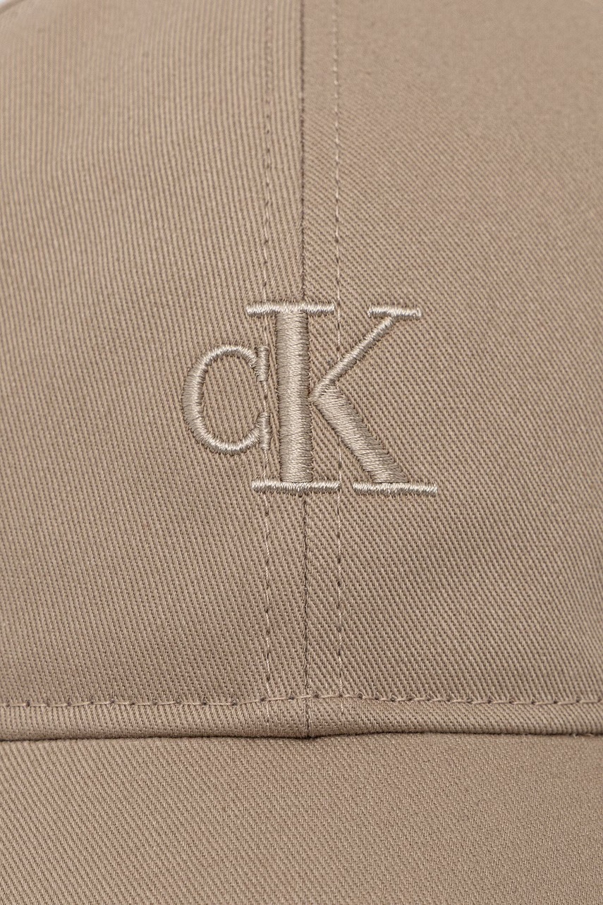 Calvin Klein čiapka so šiltom pánska bavlnená