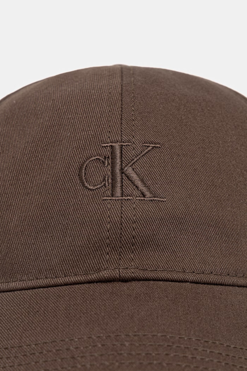 Calvin Klein čiapka so šiltom pánska bavlnená