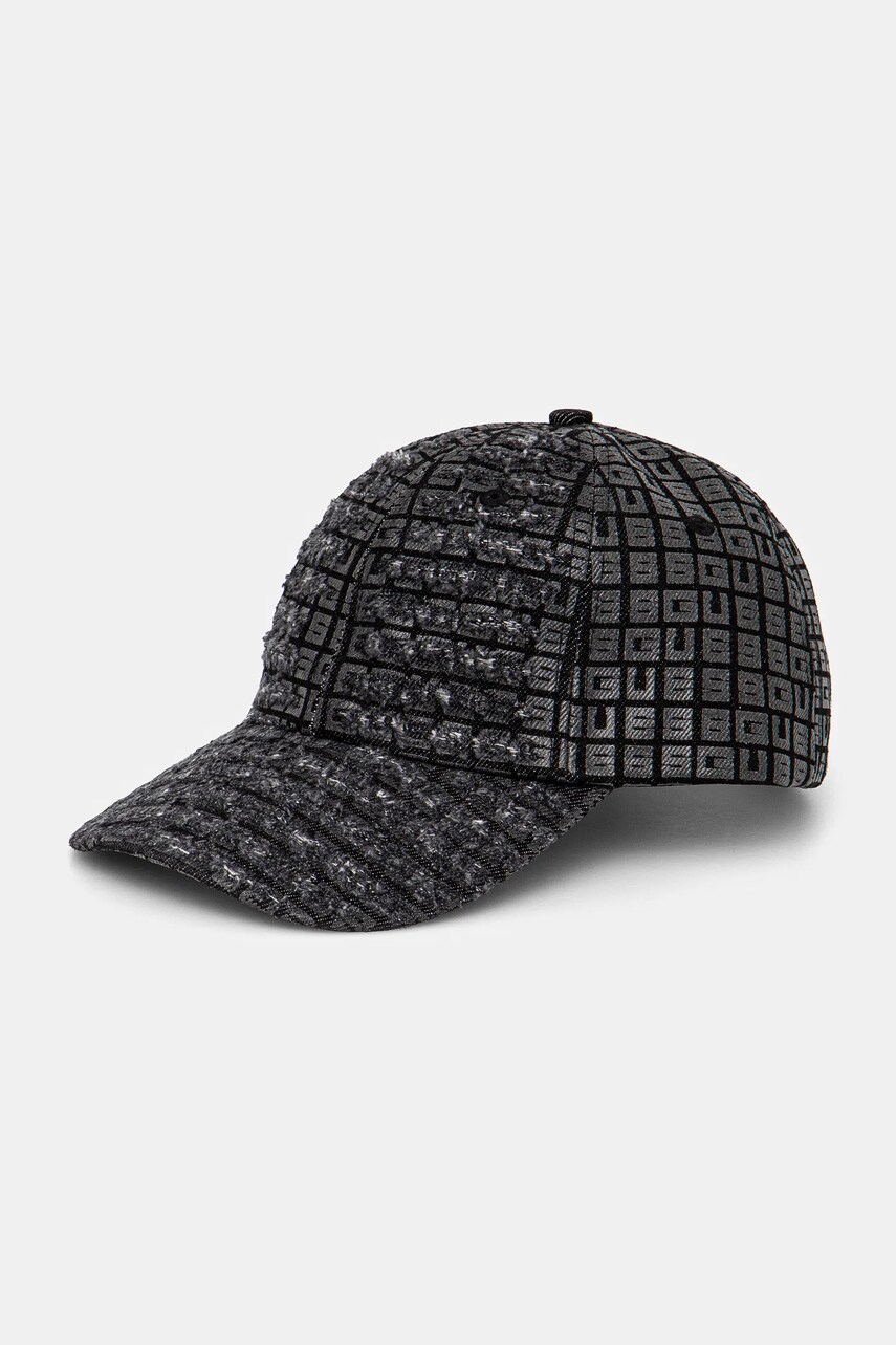 Levně Bavlněná baseballová čepice Guess LONDON černá barva, AM9508 POL01