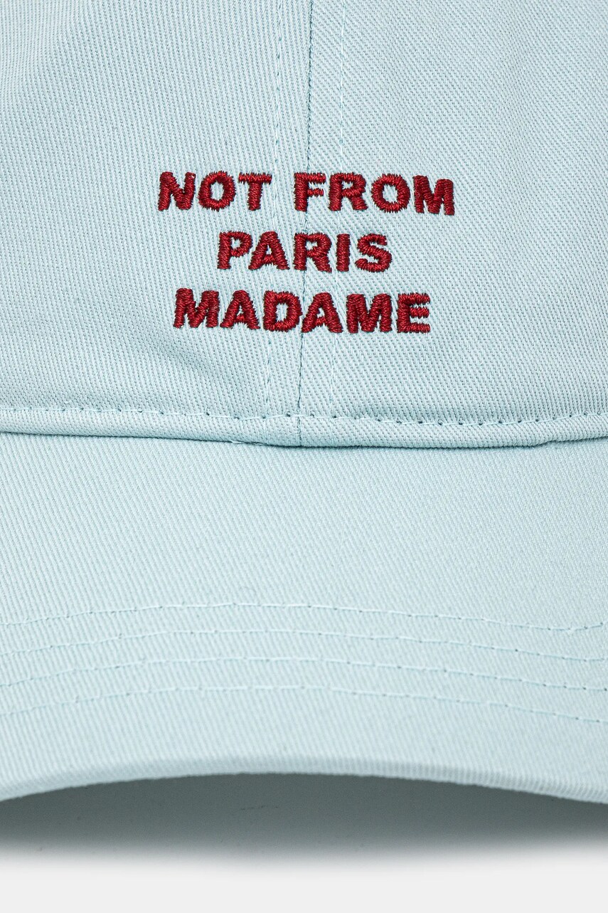 Хлопковая кепка Drôle de Monsieur La Casquette Slogan однотонная G-CP151-CO138-LBE Хлопковая кепка Drôle de Monsieur La Casquette Slogan однотонная G-CP151-CO138-LBE