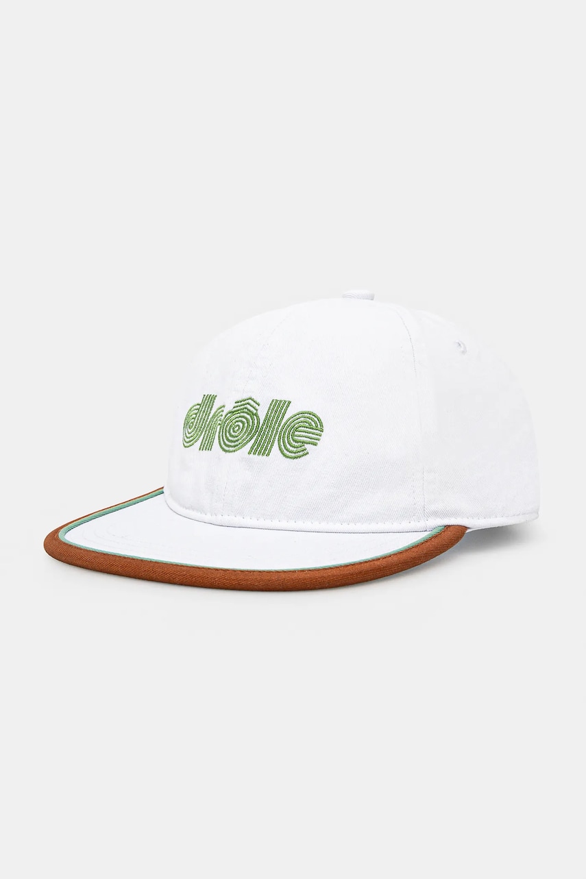 Drôle de Monsieur șapcă La Casquette Drule Tennis culoarea alb, uni, G-CP173-CO138-WT Drôle de Monsieur șapcă La Casquette Drule Tennis culoarea alb, uni, G-CP173-CO138-WT