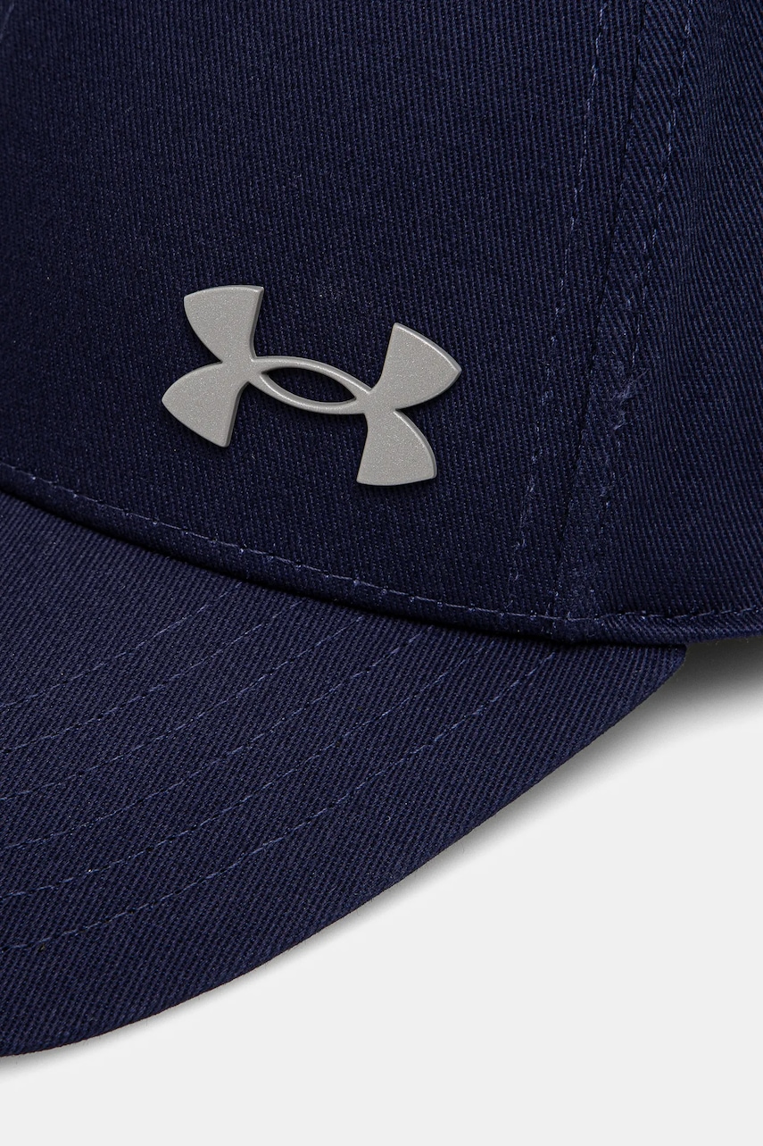 Кепка Under Armour Sportstyle Metal цвет синий однотонная 1389695 Кепка Under Armour Sportstyle Metal цвет синий однотонная 1389695