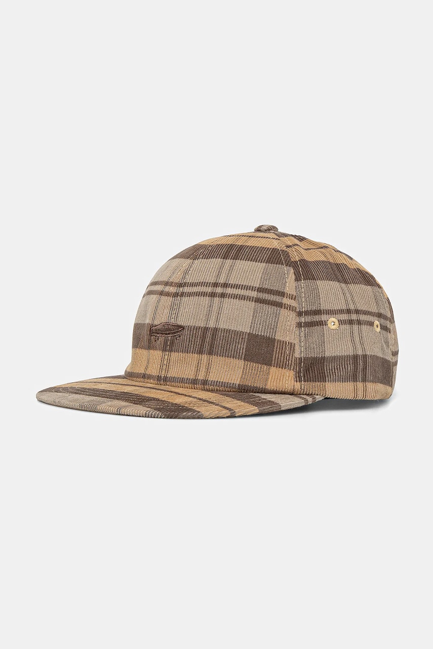 Vans șapcă de baseball din bumbac culoarea bej, cu imprimeu, VN000YXKZUJ1 Vans șapcă de baseball din bumbac culoarea bej, cu imprimeu, VN000YXKZUJ1