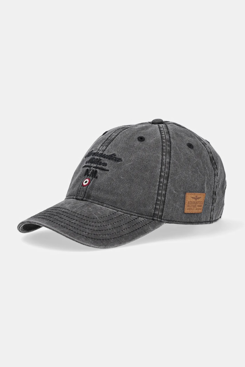 Aeronautica Militare șapcă de baseball din bumbac culoarea gri, cu imprimeu, HA1204CT2476 Aeronautica Militare șapcă de baseball din bumbac culoarea gri, cu imprimeu, HA1204CT2476