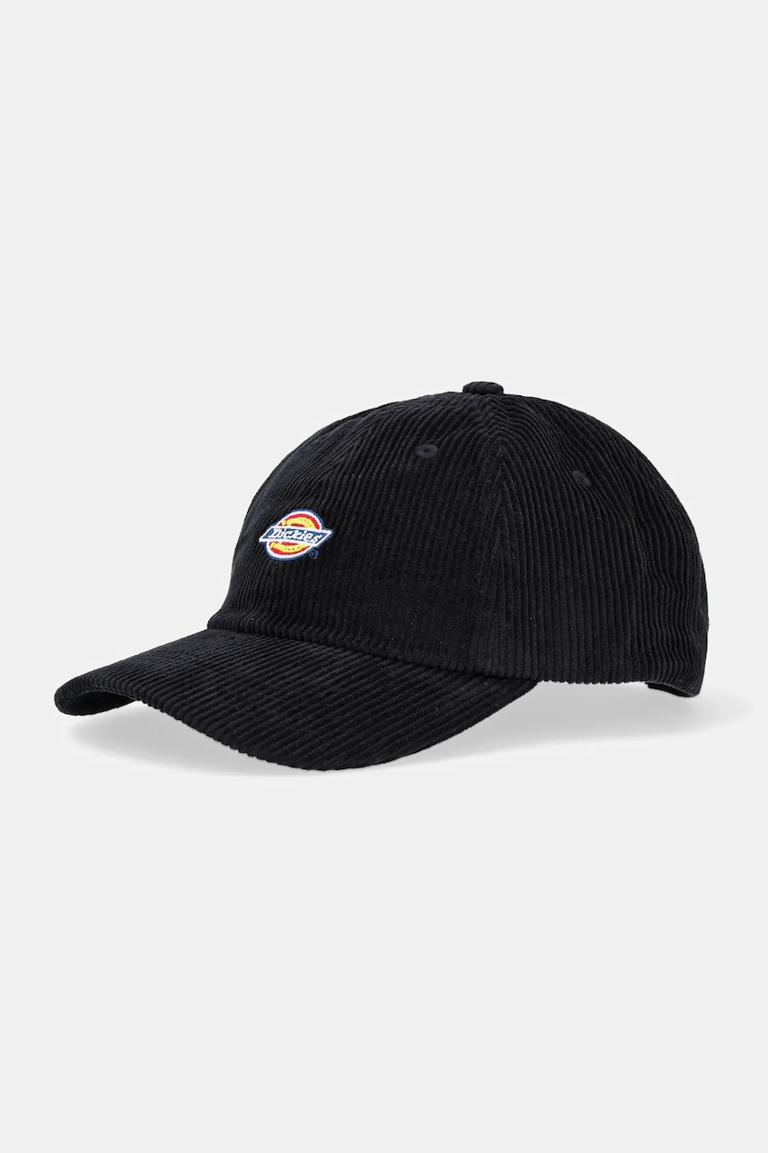 Dickies șapcă de baseball din catifea culoarea negru, cu imprimeu, DK0A4ZAYBLK1 Dickies șapcă de baseball din catifea culoarea negru, cu imprimeu, DK0A4ZAYBLK1