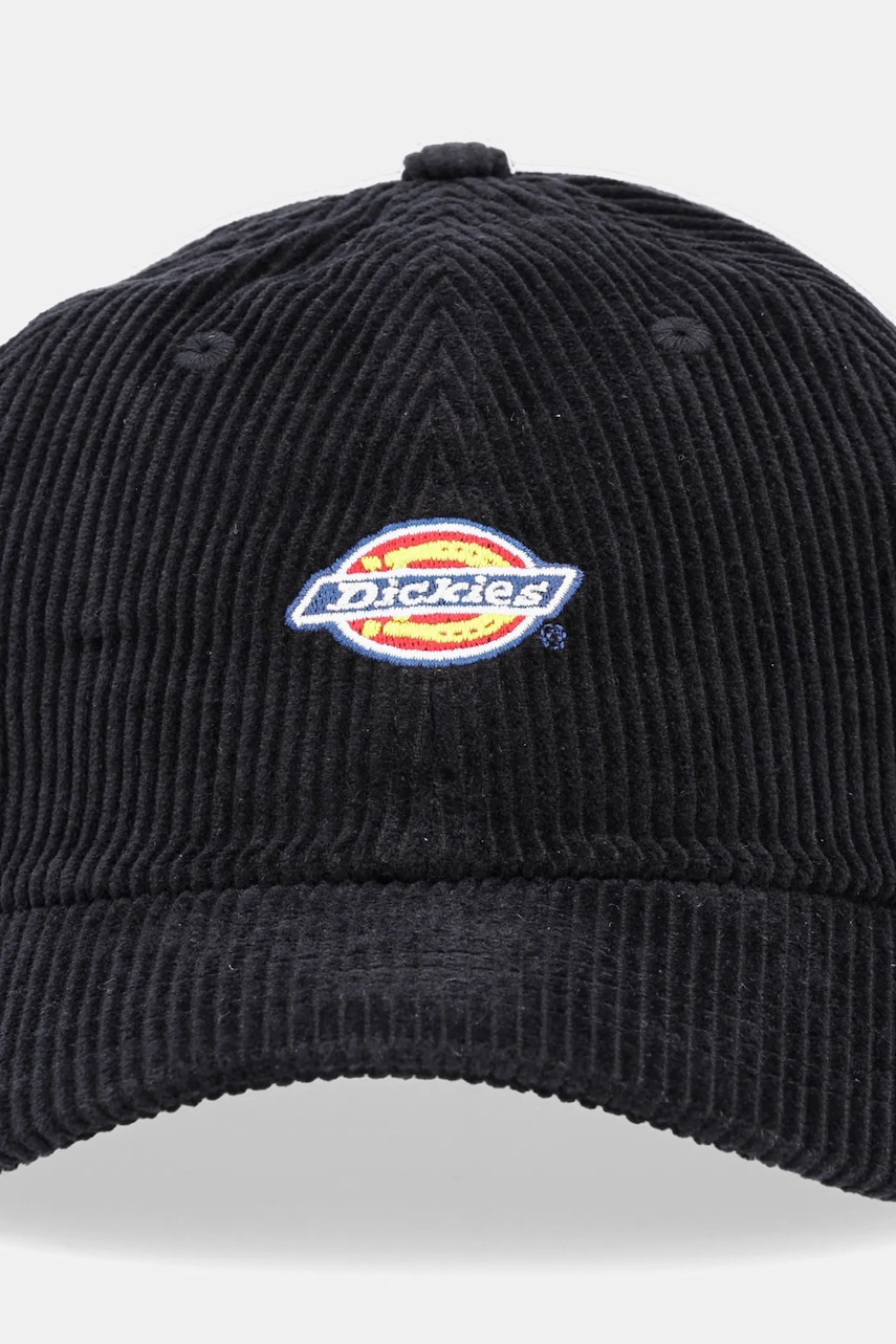 Вельветовая кепка Dickies цвет чёрный с аппликацией DK0A4ZAYBLK1 Вельветовая кепка Dickies цвет чёрный с аппликацией DK0A4ZAYBLK1