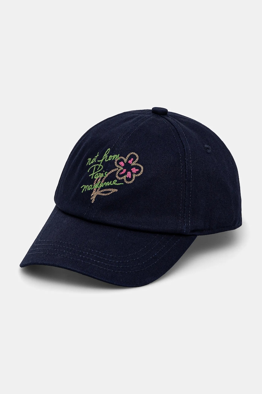 Drôle de Monsieur șapcă La Casquette Slogan Esquisse copii, culoarea albastru marin, G-CP141-CO138-NY Drôle de Monsieur șapcă La Casquette Slogan Esquisse copii, culoarea albastru marin, G-CP141-CO138-NY