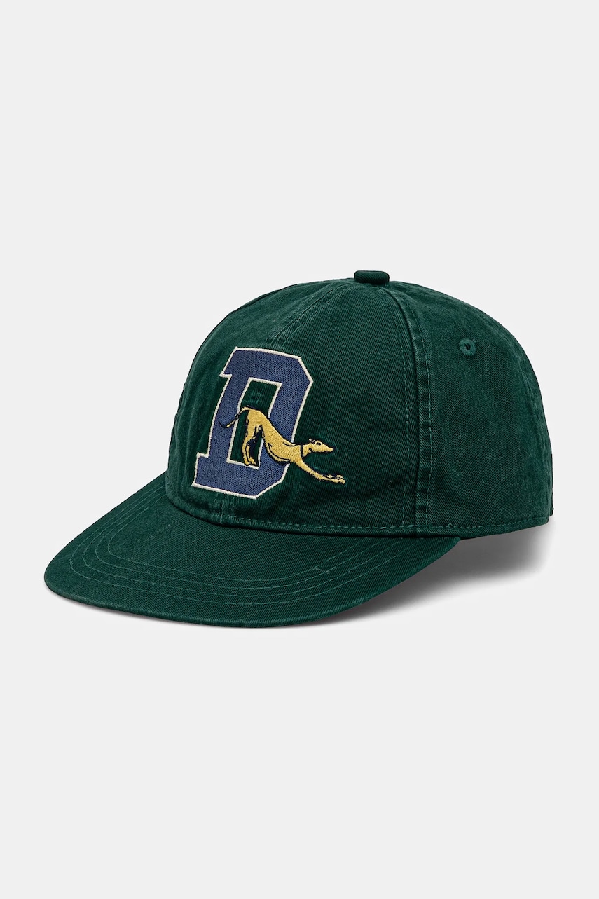 Drôle de Monsieur șapcă La Casquette DrUle Sport bărbați, culoarea verde, uni, G-CP170-CO138-DGN Drôle de Monsieur șapcă La Casquette DrUle Sport bărbați, culoarea verde, uni, G-CP170-CO138-DGN