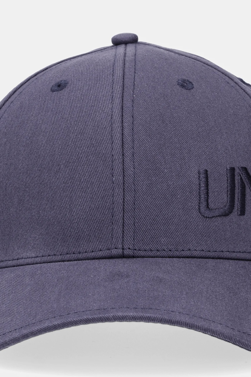 Хлопковая кепка United Colors of Benetton цвет синий однотонная 6NFPUA01C