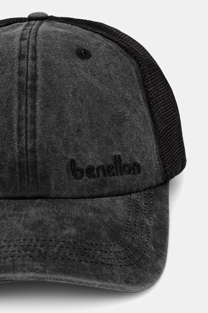 Кепка United Colors of Benetton цвет чёрный однотонная 6QNGUA01D