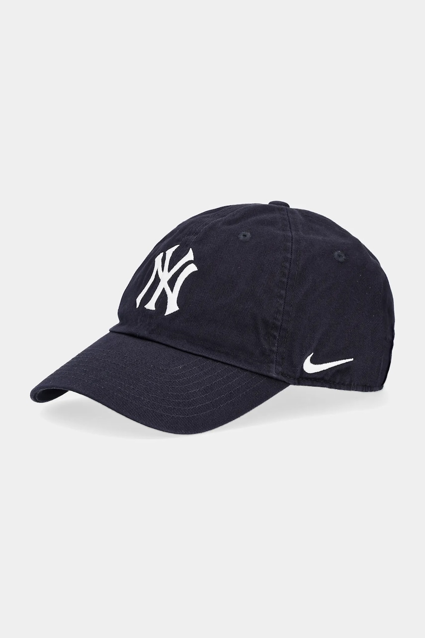 Nike șapcă de baseball din bumbac New York Yankees culoarea bleumarin, cu imprimeu, NB01.4FA.NK.BEK