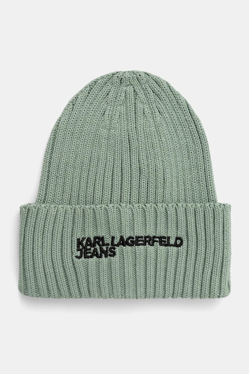 Karl Lagerfeld Jeans caciula culoarea verde, A1W33004