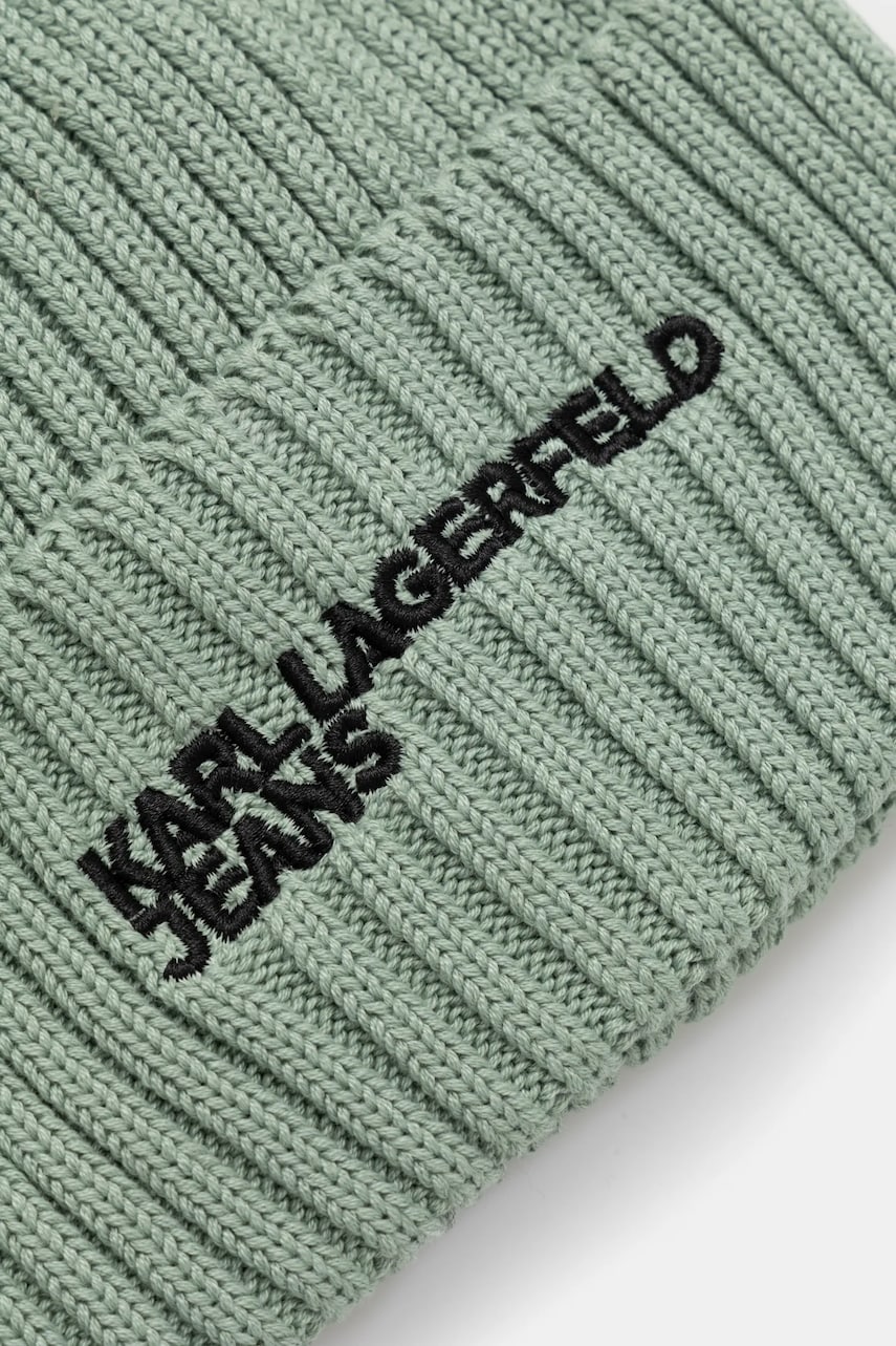 Шапка Karl Lagerfeld Jeans цвет зелёный A1W33004 Шапка Karl Lagerfeld Jeans цвет зелёный A1W33004