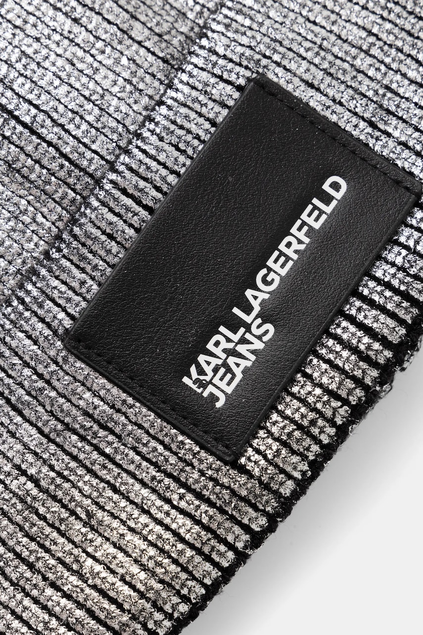 Шапка Karl Lagerfeld Jeans цвет серебрянный A1W33110 Шапка Karl Lagerfeld Jeans цвет серебрянный A1W33110