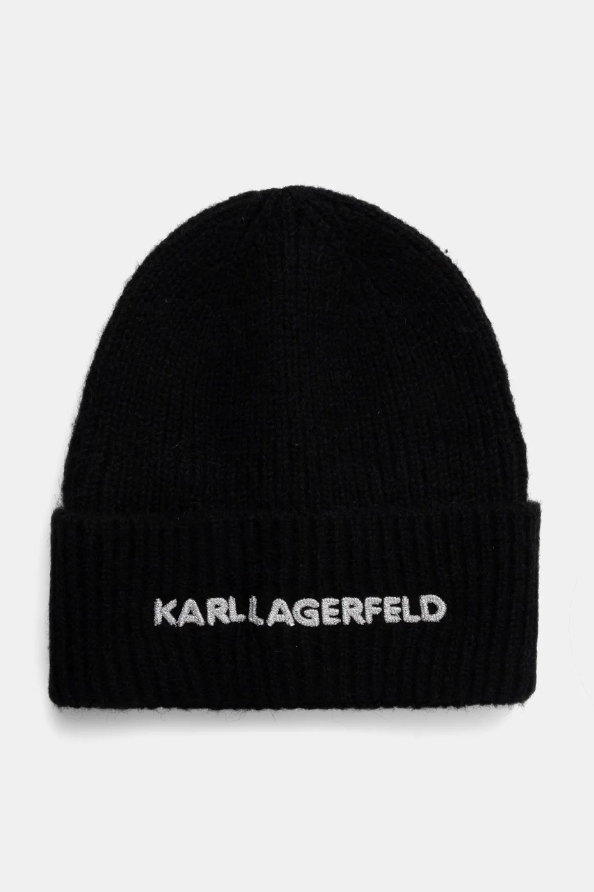 Karl Lagerfeld caciula din amestec de lana culoarea negru, A1W33156