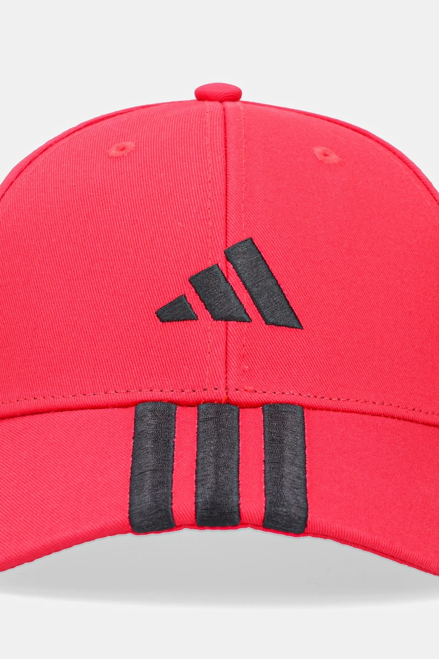 Кепка adidas BBALL 3S CAP NL цвет красный с аппликацией JP0387 Кепка adidas BBALL 3S CAP NL цвет красный с аппликацией JP0387