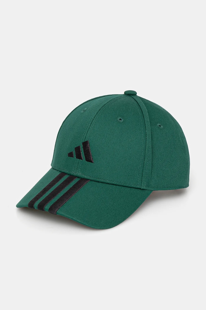 adidas sapca BBALL 3S CAP NL culoarea verde, cu imprimeu, JP0388 adidas sapca BBALL 3S CAP NL culoarea verde, cu imprimeu, JP0388