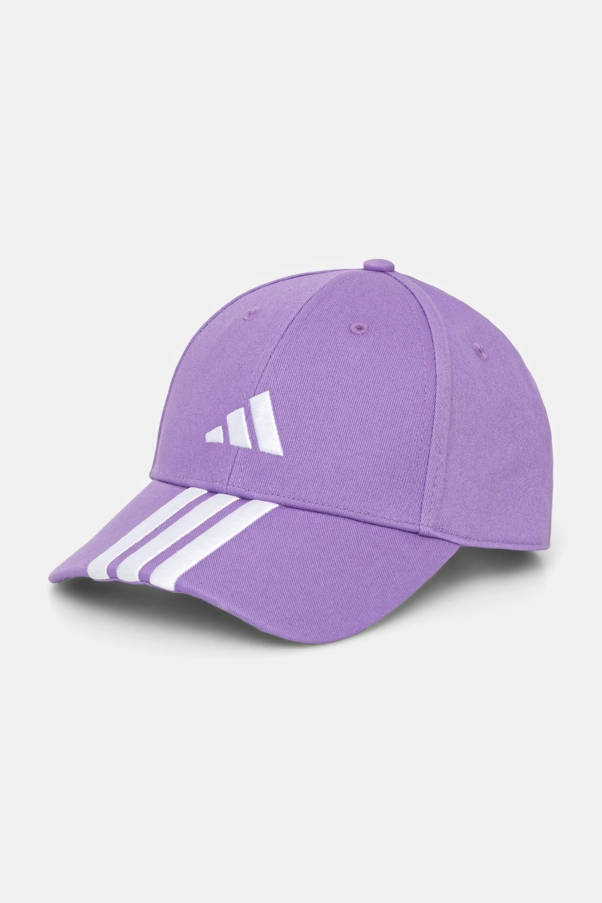 adidas sapca BBALL 3S CAP NL culoarea violet, cu imprimeu, JP0390 adidas sapca BBALL 3S CAP NL culoarea violet, cu imprimeu, JP0390