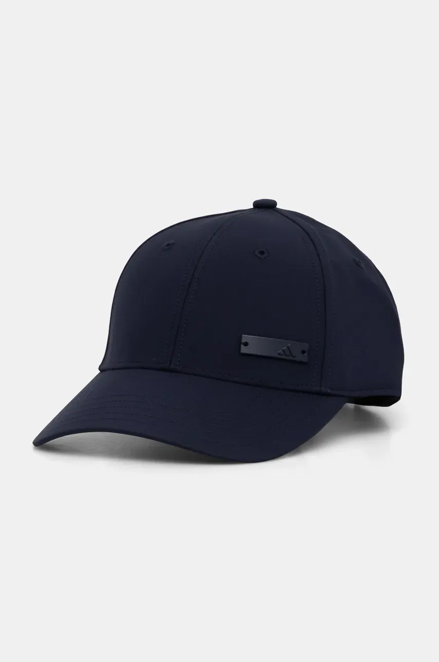 adidas sapca BB CAP LT MET culoarea albastru marin, neted, JF8486