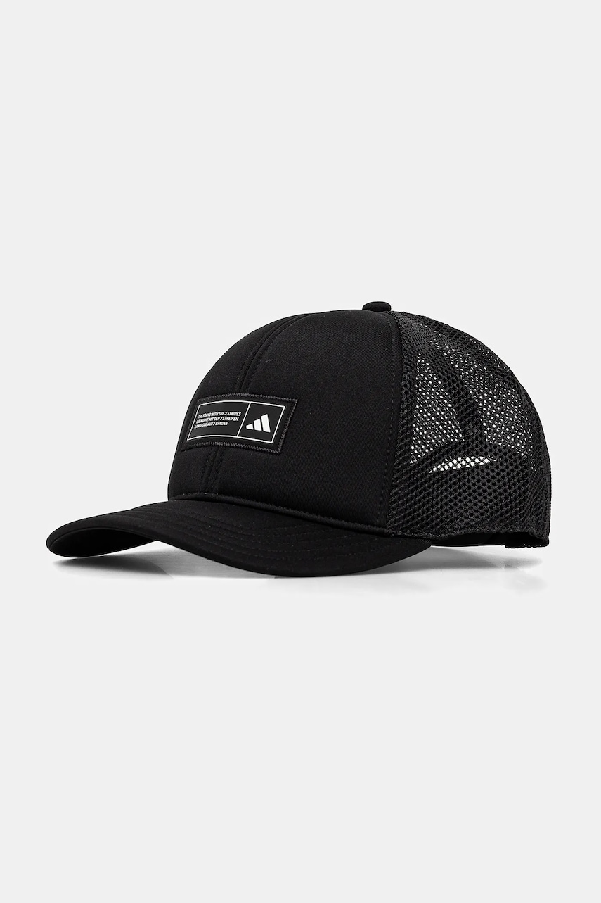 adidas sapca SNAP TRUCK CAP culoarea negru, cu imprimeu, JE5658