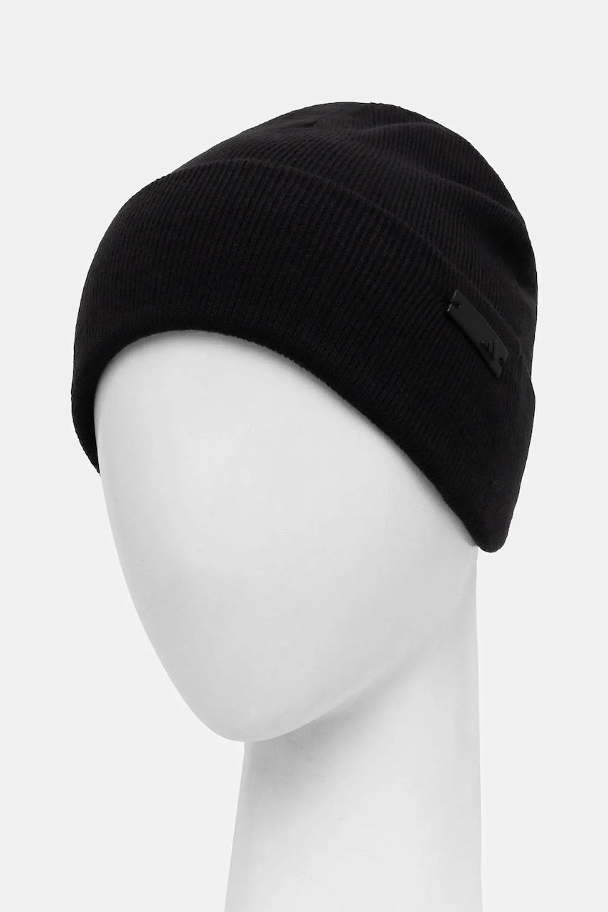 Шапка adidas Tonal Met Bean цвет чёрный JF3662 Шапка adidas Tonal Met Bean цвет чёрный JF3662