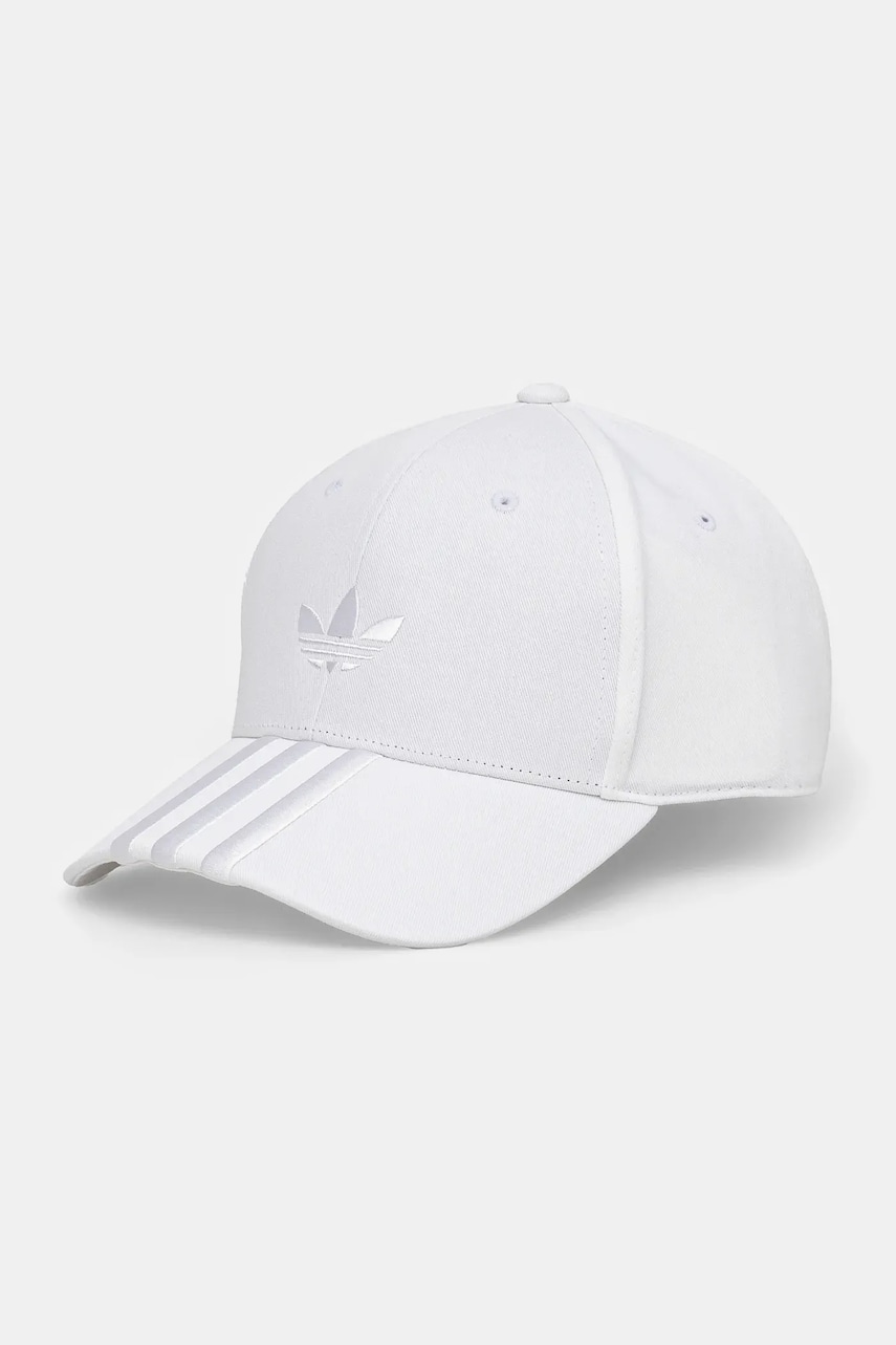 adidas Originals șapcă de baseball din bumbac BASEBALL culoarea alb, neted, JN5832 adidas Originals șapcă de baseball din bumbac BASEBALL culoarea alb, neted, JN5832