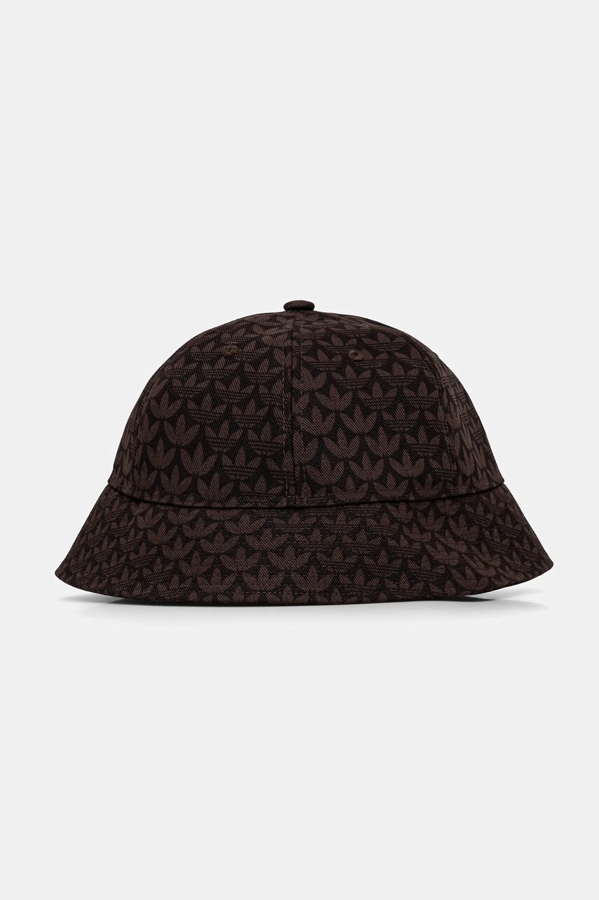 Levně Klobouk adidas Originals MONOGRAM BUCKET hnědá barva, JD0973