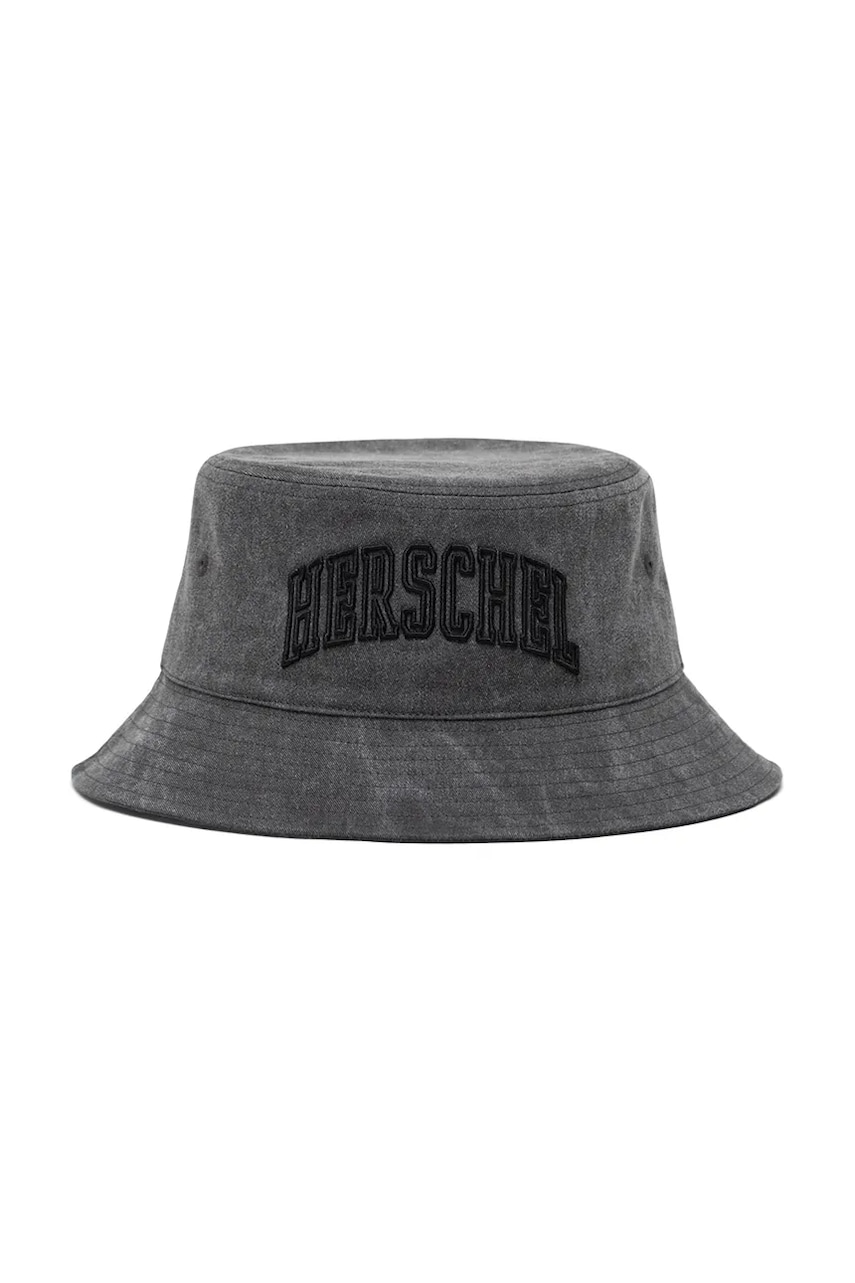 Levně Bavlněný klobouk Herschel černá barva, 50366-06431