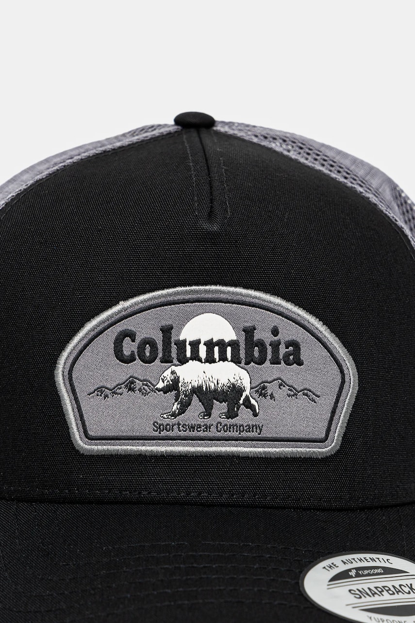 Кепка Columbia цвет чёрный с аппликацией 2120421 Кепка Columbia цвет чёрный с аппликацией 2120421