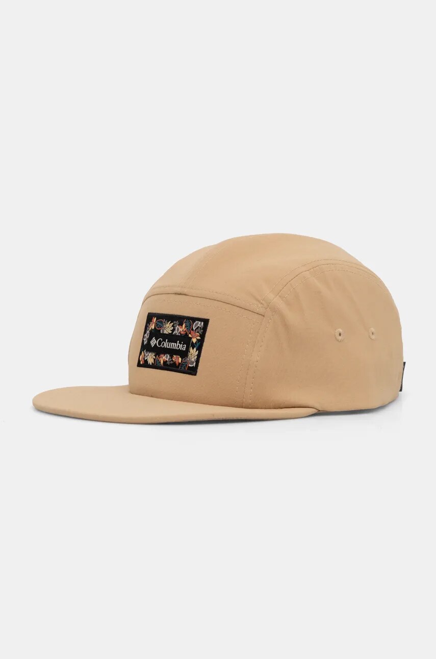Columbia șapcă culoarea bej, cu imprimeu, 2120431