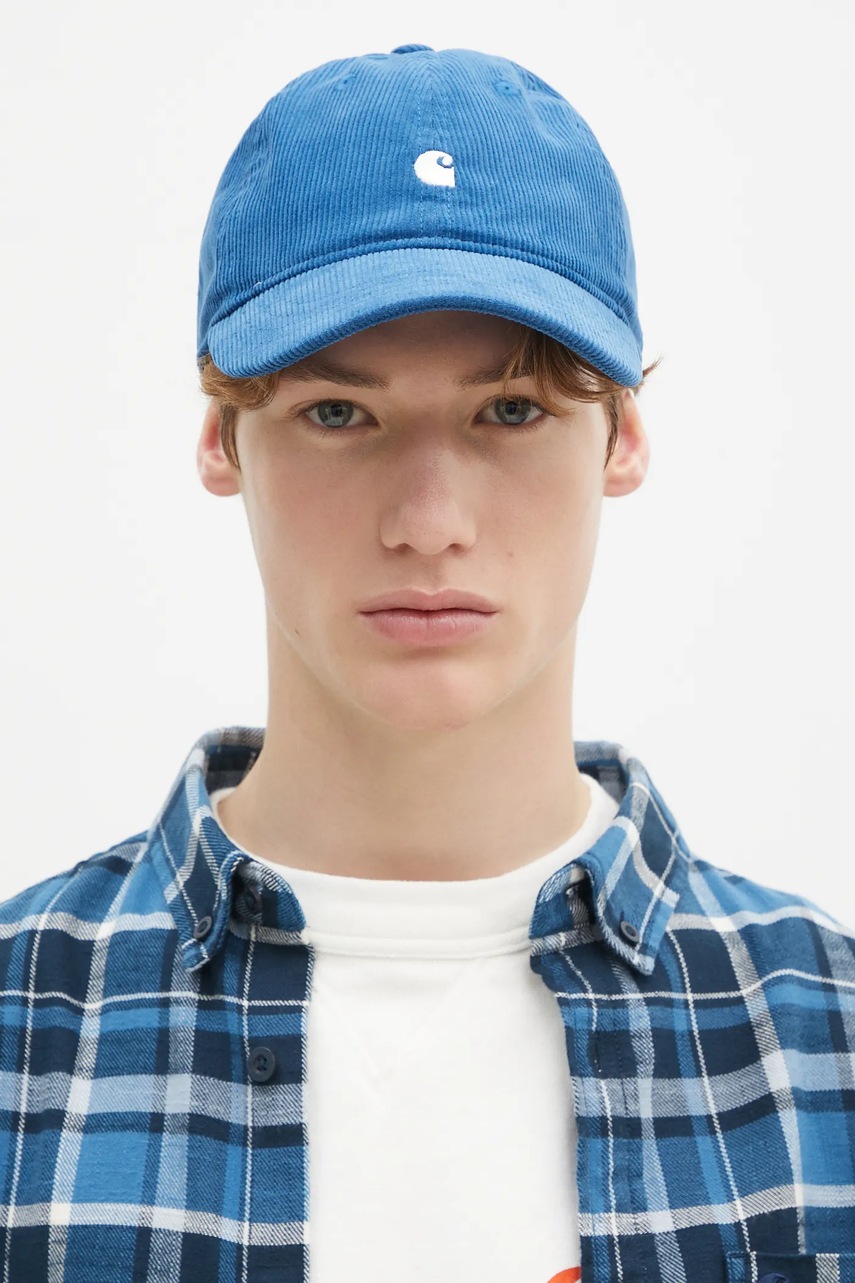 Carhartt WIP șapcă Harlem Cap culoarea bleumarin, uni, I028955.2OWXX