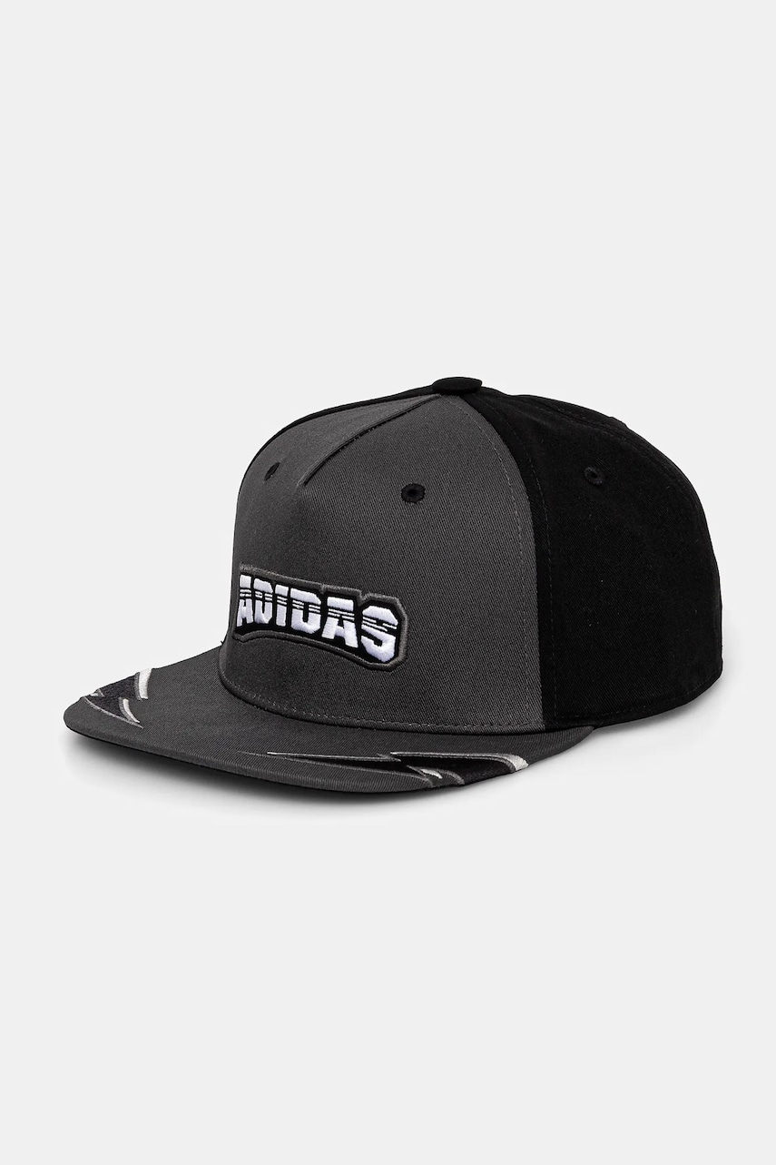 adidas Originals sapca FLATBRIM CAP culoarea negru, cu imprimeu, JW3988 adidas Originals sapca FLATBRIM CAP culoarea negru, cu imprimeu, JW3988