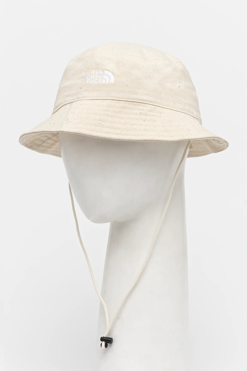 The North Face palarie Norm Bucket culoarea bej, NF0A7WHNXMO1 The North Face palarie Norm Bucket culoarea bej, NF0A7WHNXMO1