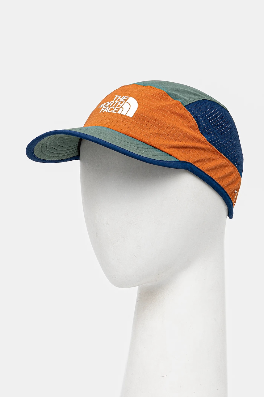 The North Face sapca Summer Run culoarea verde, modelator, NF0A876JBT91 The North Face sapca Summer Run culoarea verde, modelator, NF0A876JBT91