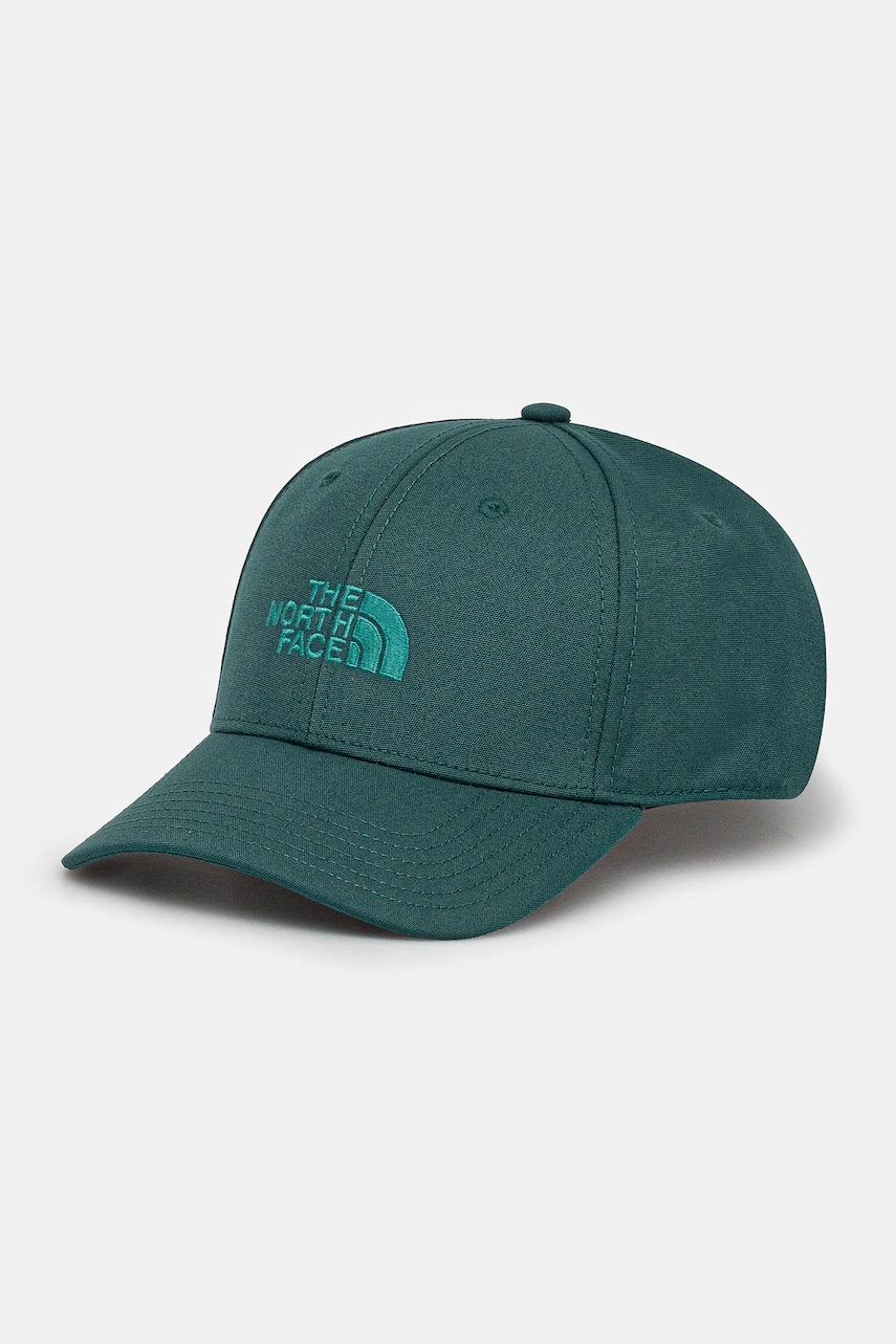 The North Face sapca Recycled 66 Classic Hat culoarea turcoaz, cu imprimeu, NF0A4VSVBM31 The North Face sapca Recycled 66 Classic Hat culoarea turcoaz, cu imprimeu, NF0A4VSVBM31