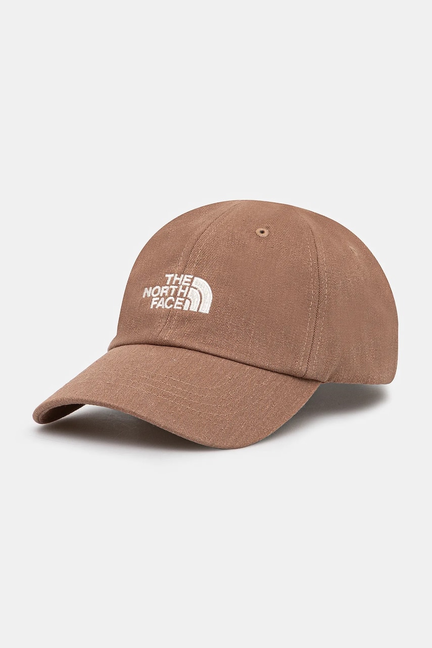 The North Face sapca Norm culoarea maro, cu imprimeu, NF0A7WHO6IH1 The North Face sapca Norm culoarea maro, cu imprimeu, NF0A7WHO6IH1