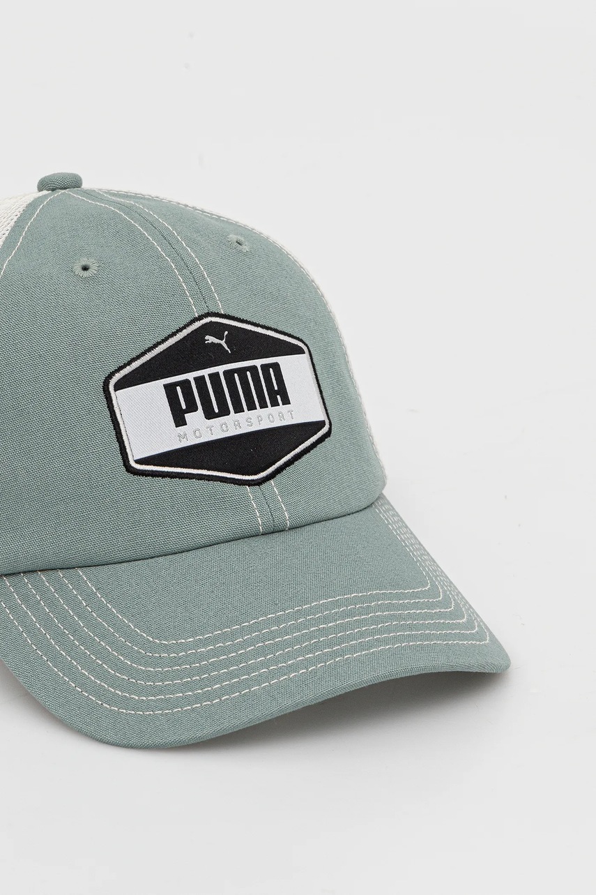 Кепка Puma цвет зелёный с аппликацией 25976