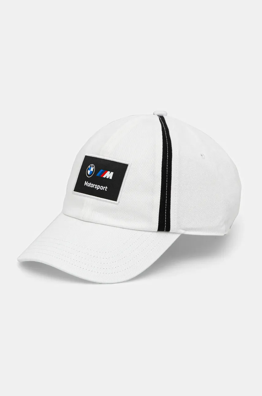 Levně Kšiltovka Puma BMW MMS HERITAGE bílá barva, s aplikací, 26049