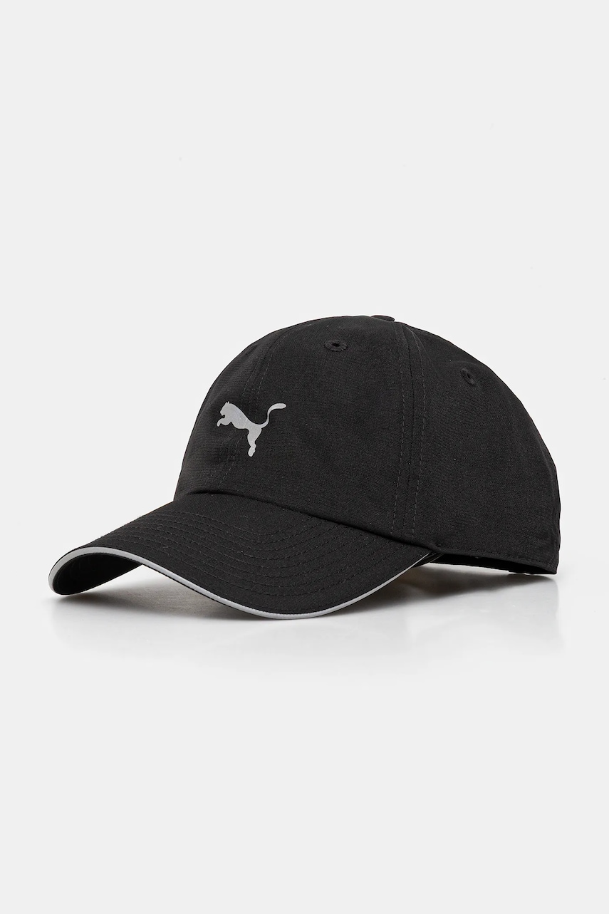 Puma șapcă culoarea negru, uni, 26169 Puma șapcă culoarea negru, uni, 26169