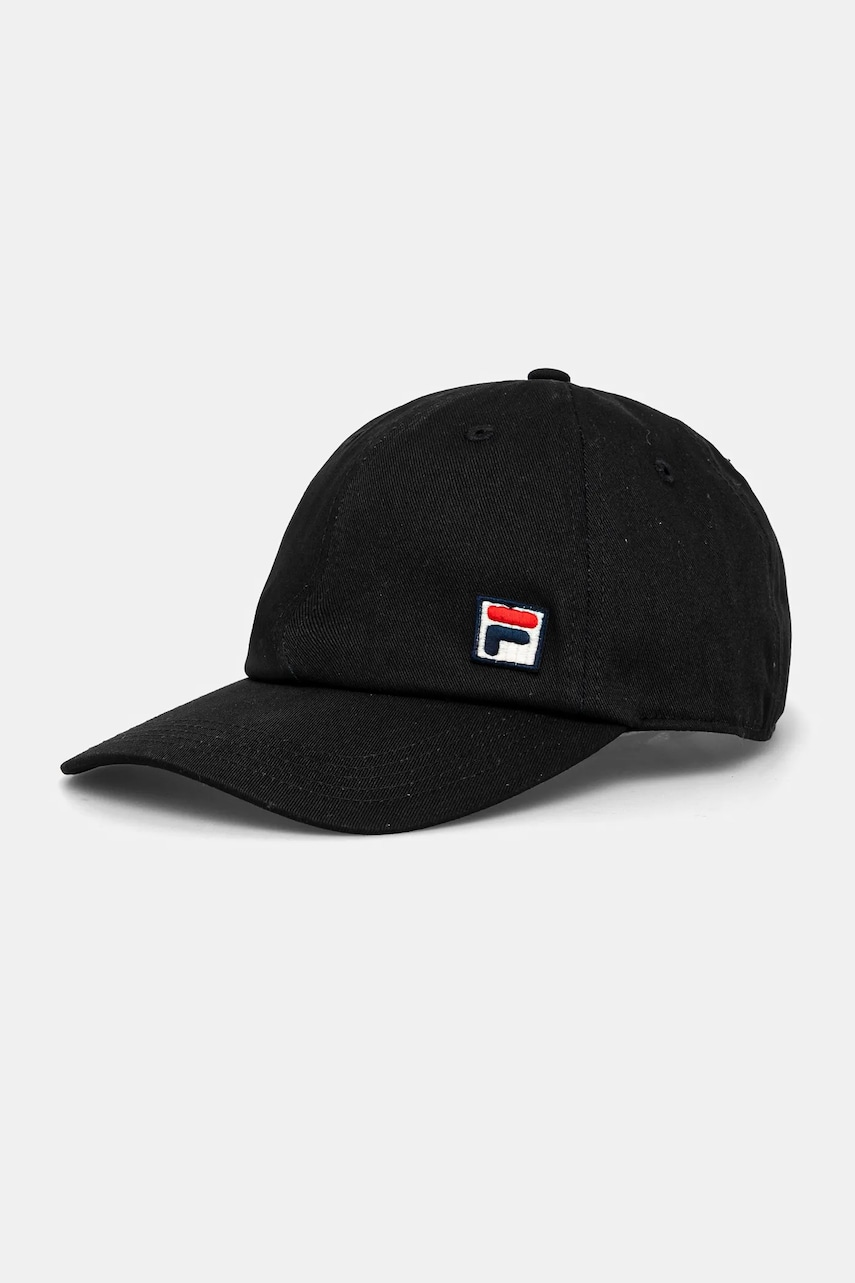 Fila șapcă de baseball din bumbac Frontera culoarea negru, cu imprimeu, FCU0140 Fila șapcă de baseball din bumbac Frontera culoarea negru, cu imprimeu, FCU0140